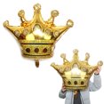 thumbnail image 1 of Crown Aluminum Foil Balloon Gold Multi-color Baby Birthday Party Floating Empty Decoration 1PC, 1 of 6
