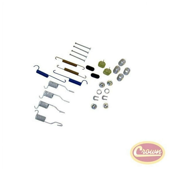 Crown Automotive H7170 CASH7170 97-06 TJ WRANGLER/90-95 YJ WRANGLER/90-01 XJ CHEROKEE/90-92 MJ COMANCHE DRUM BRAKE HARDWARE KIT Fits select: 1997-2005 JEEP WRANGLER / TJ, 1990-1995 JEEP WRANGLER / YJ