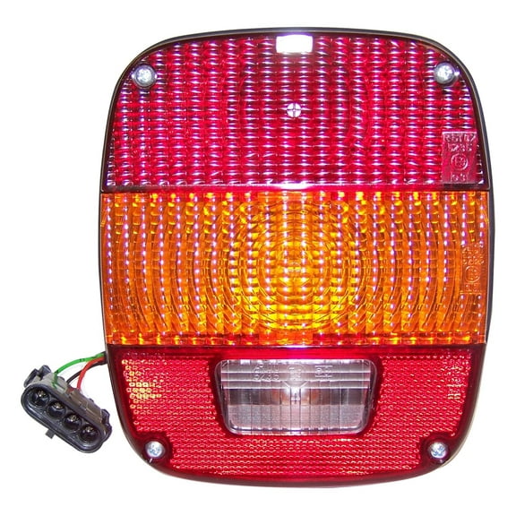 Crown Automotive J5764204 CASJ5764204 TAIL LAMP, LEFT OR RIGHT Fits select: 1989-1995 JEEP WRANGLER / YJ, 1987-1988 JEEP WRANGLER