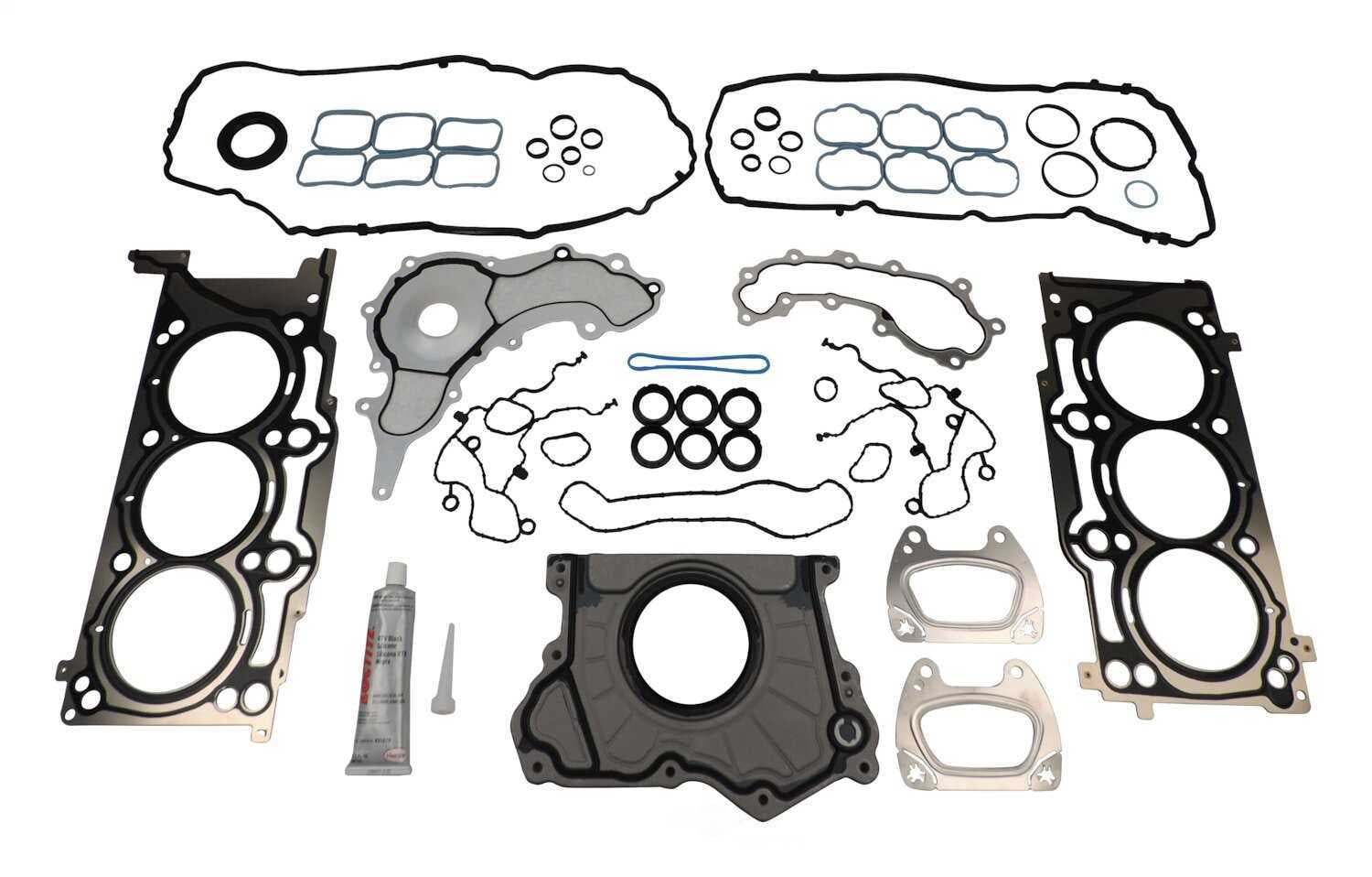 Crown Automotive Jeep Replacement JK36GSK Engine Gasket Set, Left/Right Upper/Lower Silicone Rubber