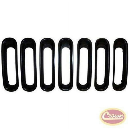 Crown Automotive RT26056 CASRT26056 07-15 JK WRANGLER BLK GRILLE INSERT SET