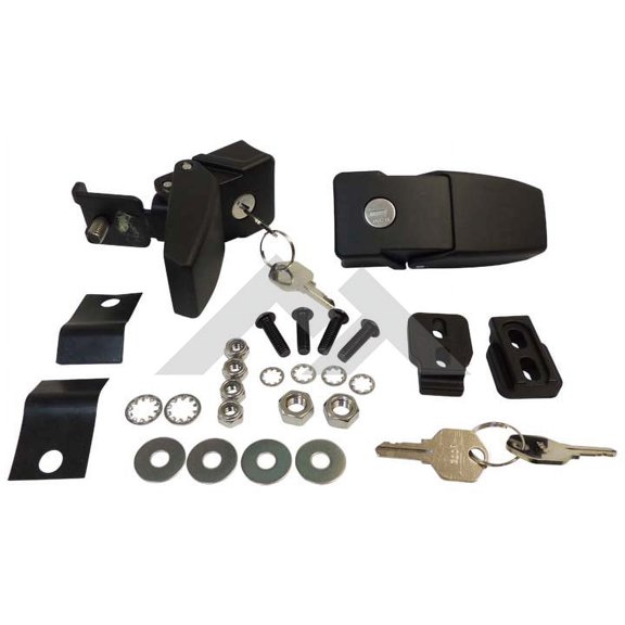Crown Automotive RT26057 CASRT26057 07-15 JK WRANGLER BLK LOCKING HOOD CATCH KIT