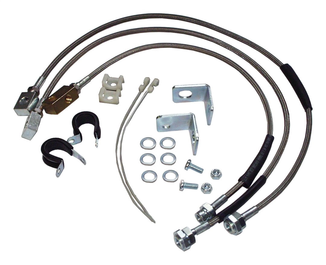 crown automotive front and rear brake hose kit rt31015