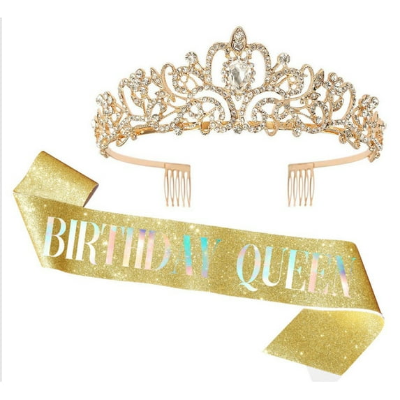 Crown BIRTHDAY GIRL Party Decoration Crown Headband Auto Show Ball Strap Set - style:style 3;