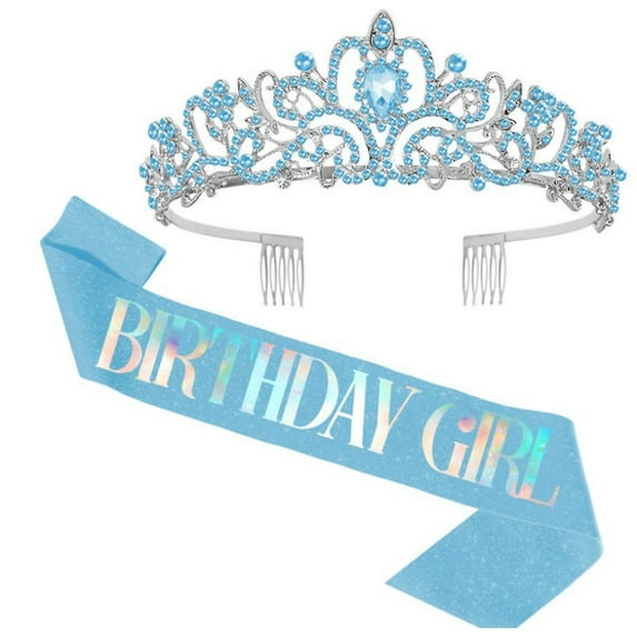 Crown BIRTHDAY GIRL Party Decoration Crown Headband Auto Show Ball Strap Set - style:style 7;