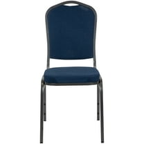Crown Back Stackable Banquet Chair - Blue
