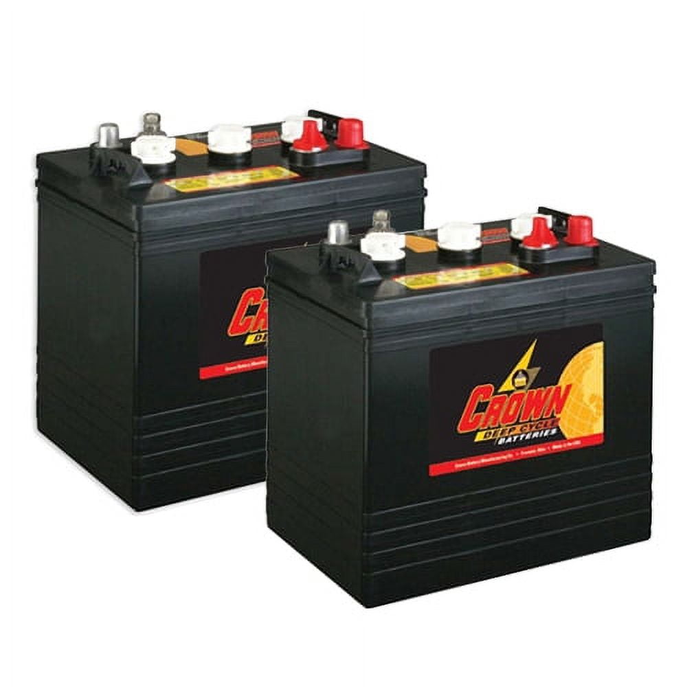 Crown Battery BCI Group GC2 6V 240AH Deep Cycle Golf Cart and Scrubber