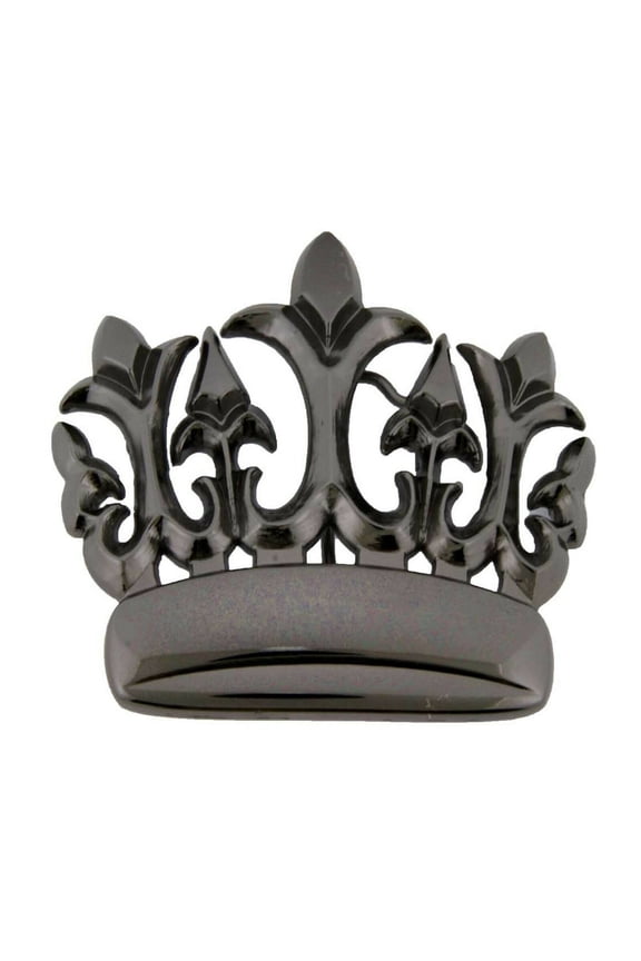 Crown Belt Buckle Royal Rock Rebel Gunmetal Finished Men Women New Tattoo Design