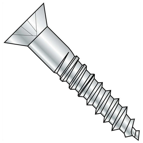 Crown Bolt 21002, #10 x 1" Wood Screw, Phillips Flat Head, Steel, Zinc Plated, 100/Pack