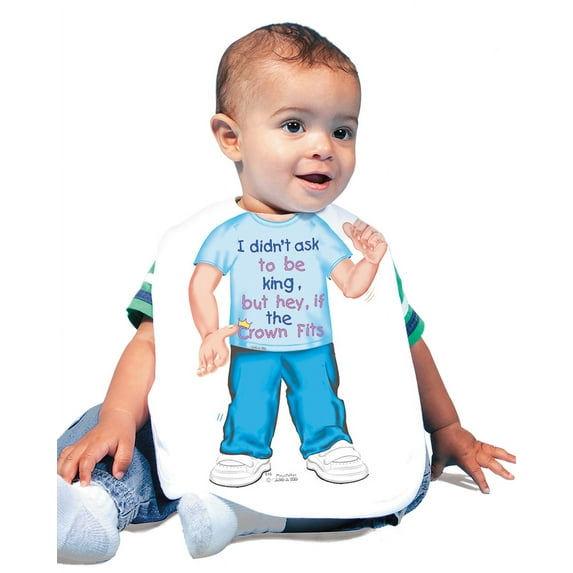 Crown Boy Bib