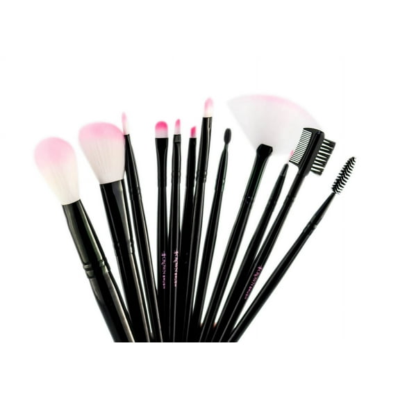 Crown Brush 12pc Pink Vegan Set - Option : Set CBP1