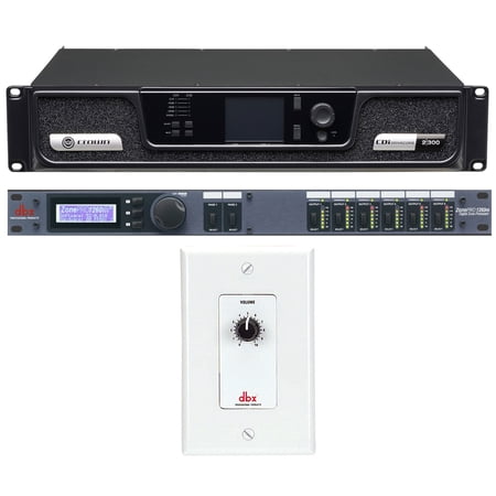 Crown CDI2300 CDI 2 x 300 Watt 70V Commercial Amplifier+Processor+Wall Control