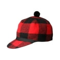 thumbnail image 1 of Crown Cap Men's Buffalo Check Stockman Work Black/Red 6 7/8, 1 of 1
