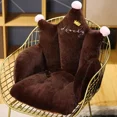 thumbnail image 1 of Crown Chair Cushion Plush Home  One Pieces Office Cushions Crowns Cute Lazy Sofa Warm Floor Seat Pad Perfect for Holiday (brown,45x35cm), 1 of 7