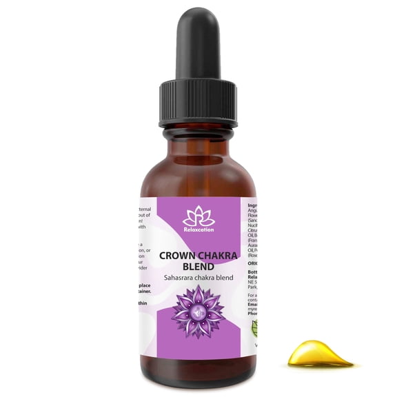 Crown Chakra Essential Oil Blend – 0.5 oz | Relaxcation – Peace & Spirituality