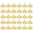thumbnail image 1 of Crown Charm, 60Pcs Mini Crown Pendant Charm Bulk Metal Vintage Designer Queen, Gold Tone, 1 of 6