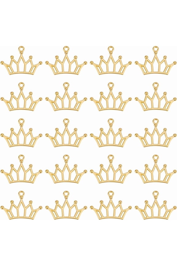 Crown Charms Tiara Cute Queen Crowns Shaped Charm for Jewelry MakingBirthday Party DIY Keychain Bracelet