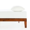 thumbnail image 1 of Crown Comfort 12" Classic Solid Wood Platform Bed Frame Cherry King Wood Finish, 1 of 5