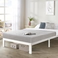 thumbnail image 1 of Crown Comfort Heavy Duty Steel Slat Platform Bed Frame Series Titan E By  White White Finish Queen, 1 of 5