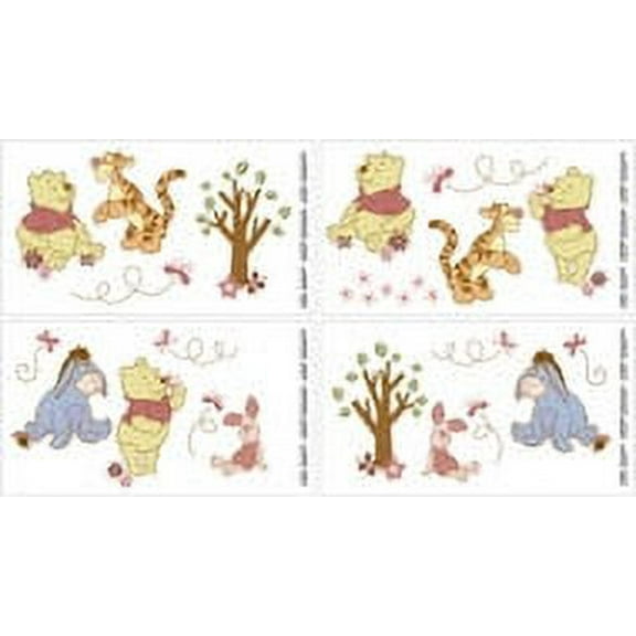 Crown Crafts Disney Pooh Delightful Day Wall Decals