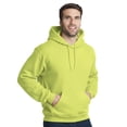 thumbnail image 1 of Crown Craze® Men’s High Visibility Safety Hooded Sweatshirt, Hi Vis Reflective Hoodie (Safety Green, XL), 1 of 8