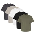 thumbnail image 1 of Crown Craze® Unisex Beefy-T Retro Street Bulk T-Shirt, 100% Ring-Spun Cotton Assorted Short Sleeve Crewneck Tee (Bright Color 5 Pack, 2XL), 1 of 7