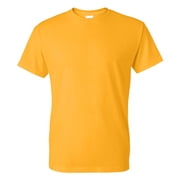 Crown Craze  Unisex Dryblend Short Sleeve T-Shirt, 50/50 Cotton/Polyester Casual Plain Tee Gold, M