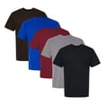 thumbnail image 1 of Crown Craze® Unisex Hammer Maxweight T-Shirt, 100% Ring-Spun Cotton Bulk Tees, Assorted Short Sleeve Crewneck Plain T-shirts (Dark+Bright Color 5 Pack, XS), 1 of 8