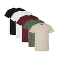 thumbnail image 1 of Crown Craze® Unisex Max Heavyweight T-Shirt, 100% USA Cotton Bulk Tee, Assorted Short Sleeve Crewneck Plain Tees, (Dark+Bright Color 5 Pack, S), 1 of 7