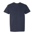 thumbnail image 1 of Crown Craze® Unisex Short Sleeve Pocket T-Shirt, 100% Cotton Solid Color Crew Neck Heavy Tee (Navy, M), 1 of 7