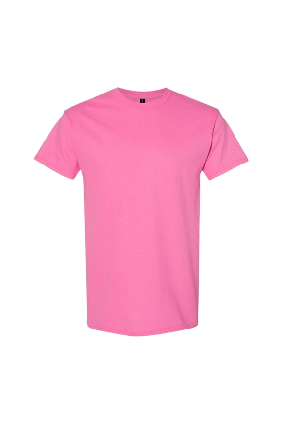® Unisex Short Sleeve T-Shirt, 100% Cotton Classic Heavy Crew Neck Tee (Azalea, XL)