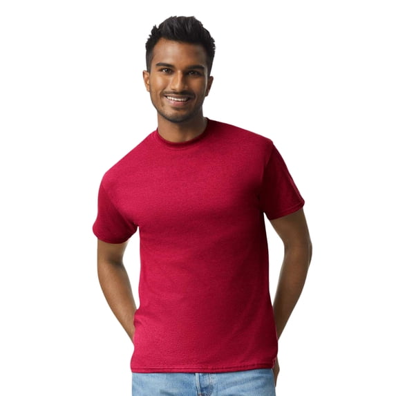 Crown Craze® Unisex Short Sleeve T-Shirt, 100% Cotton Plain Comfortable Tee (Antique-Cherry-Red, 3XL)