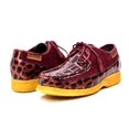 thumbnail image 1 of Crown Crocodile Suede and Croc Lace Up Men Shoes, 1 of 5