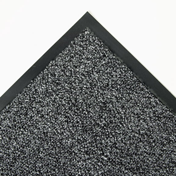 Crown Cross-Over Indoor/Outdoor Wiper/Scraper Mat, Olefin/Poly, 48 x 72, Gray