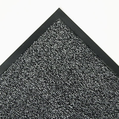 Crown Cross-Over Indoor/Outdoor Wiper/Scraper Mat, Olefin/Poly, 48 x 72, Gray