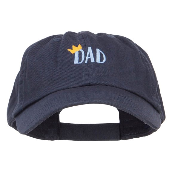 Crown Dad Embroidered Low Cap - Navy OSFM
