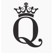 Crown Design Car Stickers, Stylish Queen Alphabet Decals for Custom Vehicle Personalization, Creative DIY Projects, Scrapbooks, and Unique Gift Ideas, Tiara with Q