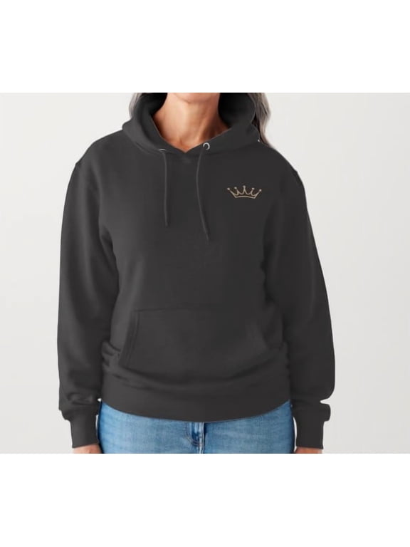 Classic Unisex Pullover Hoodie – Soft Fleece, Warm & Cozy with Crown Logo and Ribbed Cuffs