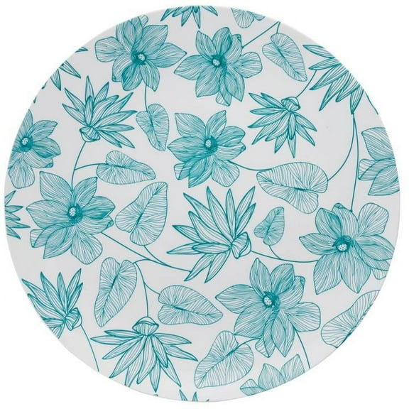 Crown Display 10" Disposable Plastic Wedding & Party Fancy Dinner Plates - Bella Design - 40 Pack