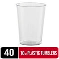 thumbnail image 1 of Crown Display 10 oz. Clear Plastic Tumblers - 40 Ct., 1 of 7