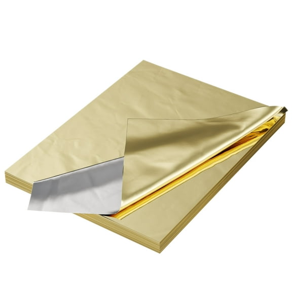 Crown Display 100 Ct Mylar Foil Sheets for Gift Wrapping and Baskets, 20 x 30 in, Gold