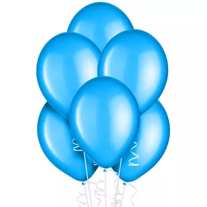 Exquisite 12" Turquoise Bulk Pack Latex Balloons | 72 Count