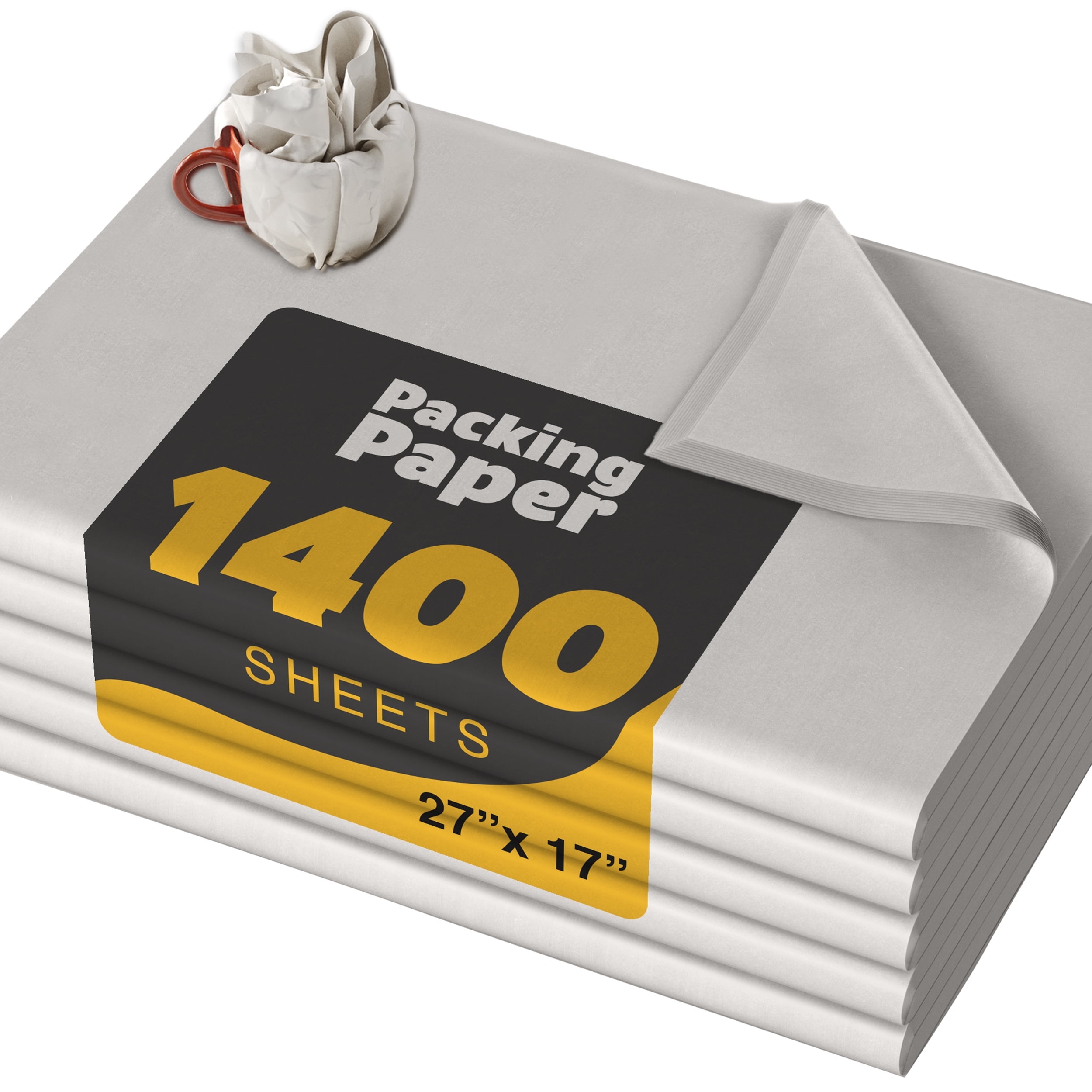 Crown Display 1400 Ct Packing Paper Sheets 27" x 17" - Wrapping and ...
