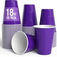 thumbnail image 1 of Crown Display 18 Oz Purple Plastic Cups For Party Supplies 50 Pack, 1 of 7
