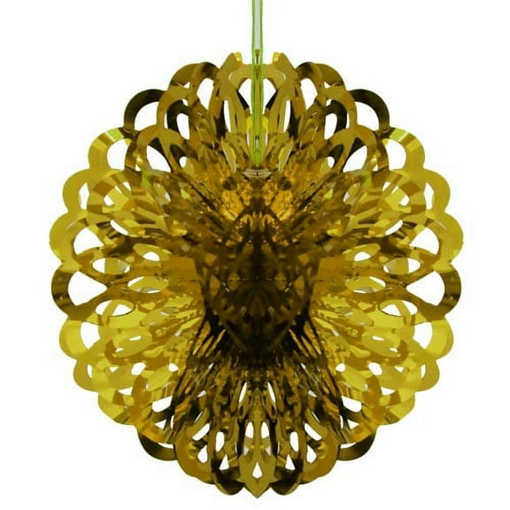 Crown Display 8" Gold Party Foil Ball Decoration