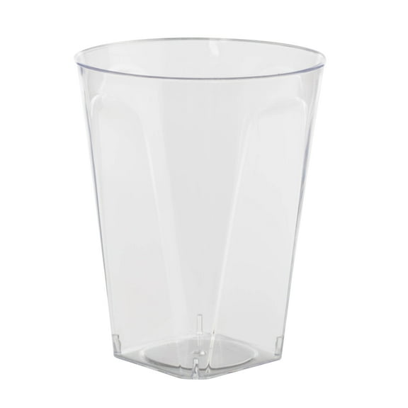 Crown Display 8 Oz. Elegant Clear Plastic Cups - Crystle Clear Party Wedding Tumblers - 120 Count
