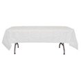 thumbnail image 1 of Crown Display 90023 PE 54 x 108 in. White Plastic Table Cover - Case of 48, 1 of 1