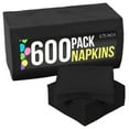 thumbnail image 1 of Crown Display Black Disposable Napkins, 600 Count, 1 of 6