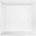 thumbnail image 1 of Crown Display Disposable 9" Clear Plastic-Plates Square Linear (40 Pack) WeddingTableware Dishes, 1 of 5