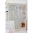 thumbnail image 1 of Crown Display Plastic Shower Liner, Clear Solid Print, 70" x 72", Ring and Magnets, 1 Count, 1 of 6